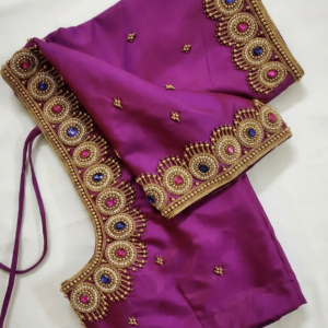 Royal Purple Silk Blouse