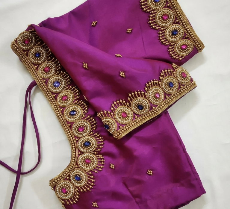 Royal Purple Silk Blouse