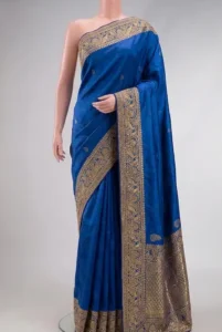 Royal Blue Dola Silk Saree