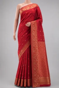 Red Banarasi Silk Saree