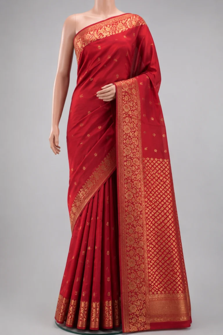 Red Banarasi Silk Saree